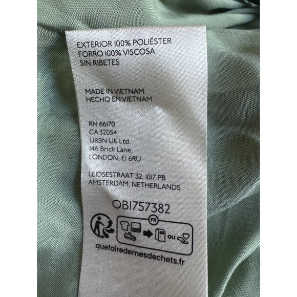 NWT Size XL-Anthro The Chéri Ruffled Tulle Midi Skirt Green Floral (NWT US$ 158) - Picture 14 of 15